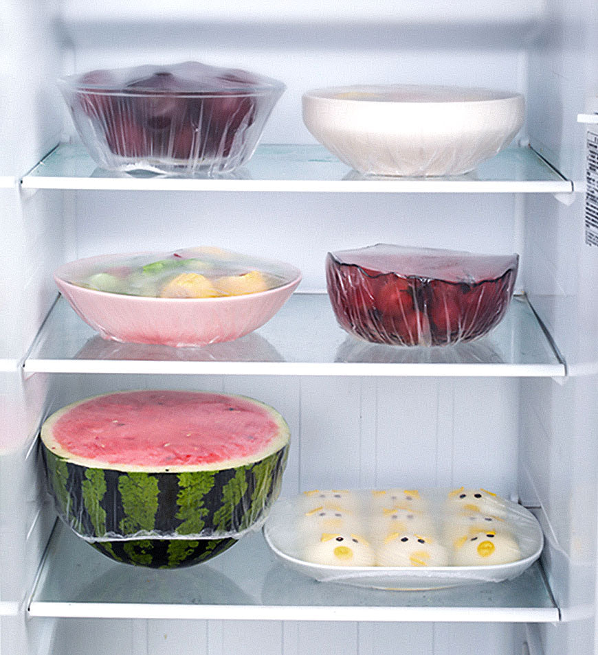 BlushBite® Reusable Elastic Food Storage Covers (100 Covers)