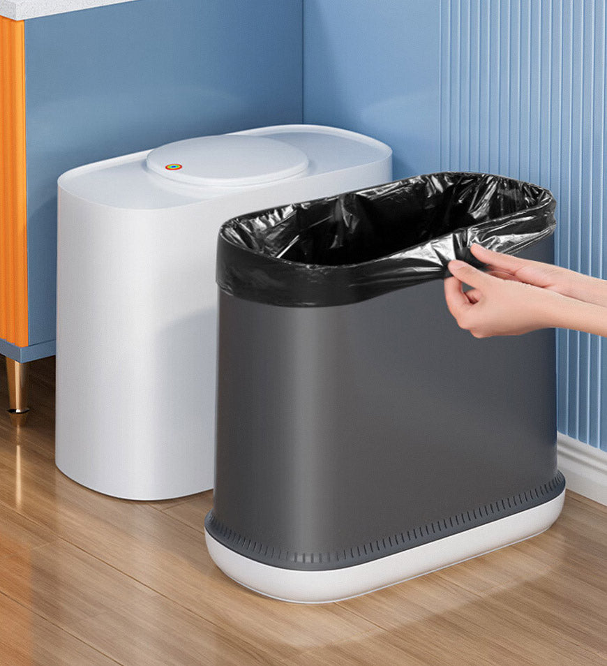 BlushBite® 3.3 Gallon Slim Trash Can Auto Adsorption of Garbage Bags Z104