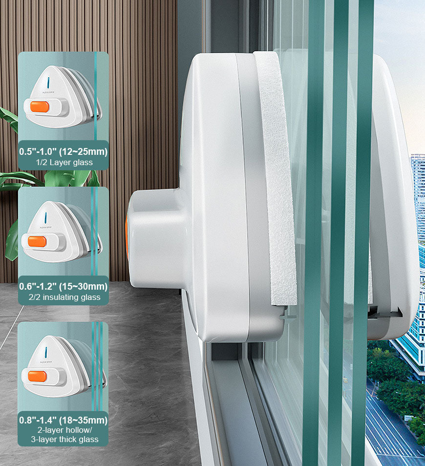 BlushBite® Adjustable Magnetic Double Sided Window Cleaner Z19