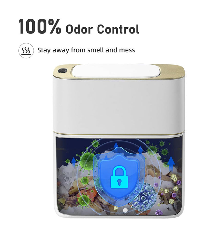 BlushBite® 4 Gallon Automatic Touchless Smart Bathroom Trash Can Z96