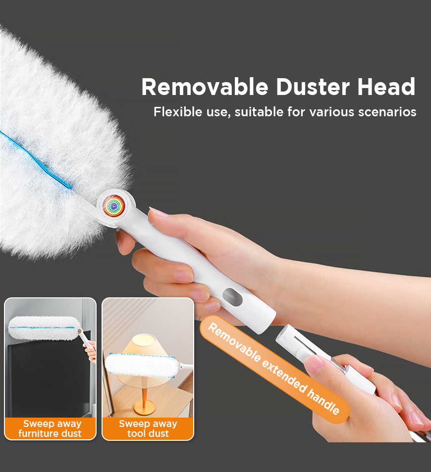 BlushBite® Electrostatic Duster Kit With Extender Handle And 10 Duster Refills Z193