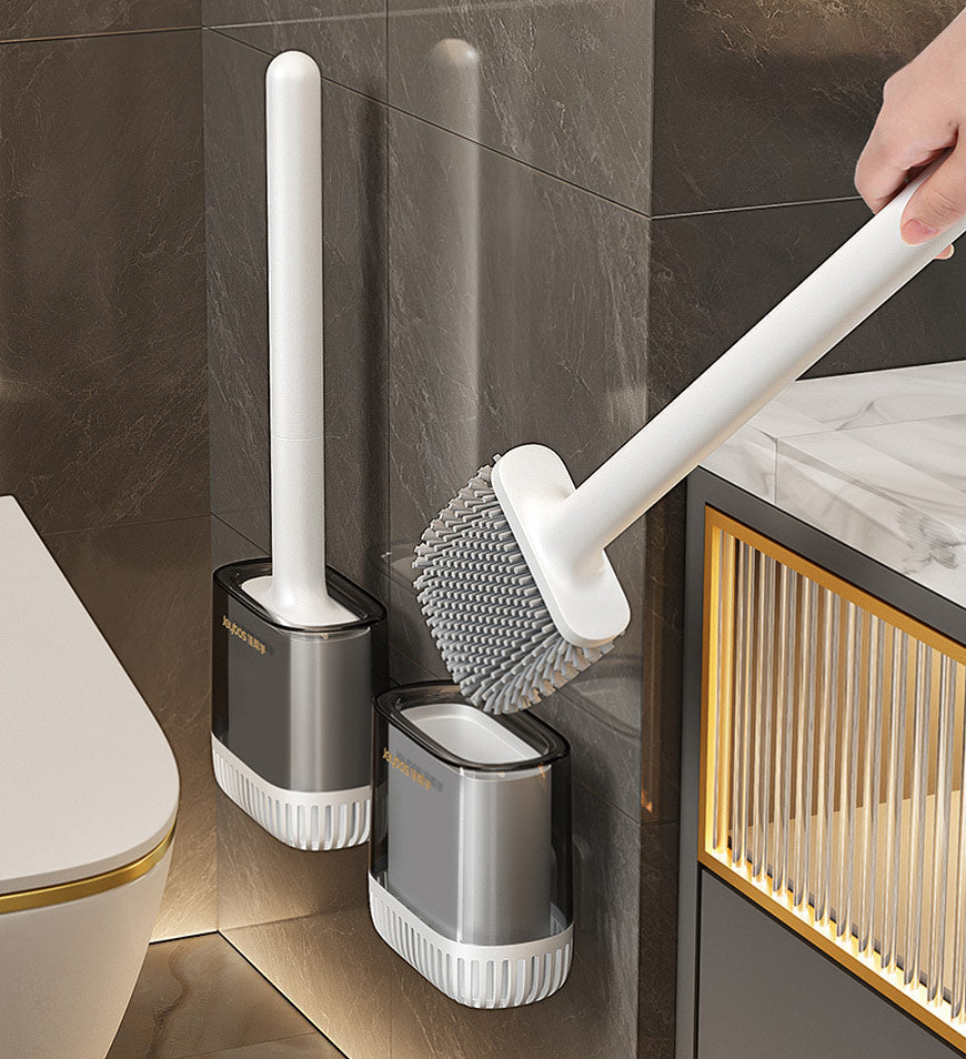 BlushBite® Toilet Brush and Holders with Solid Bristles Z52