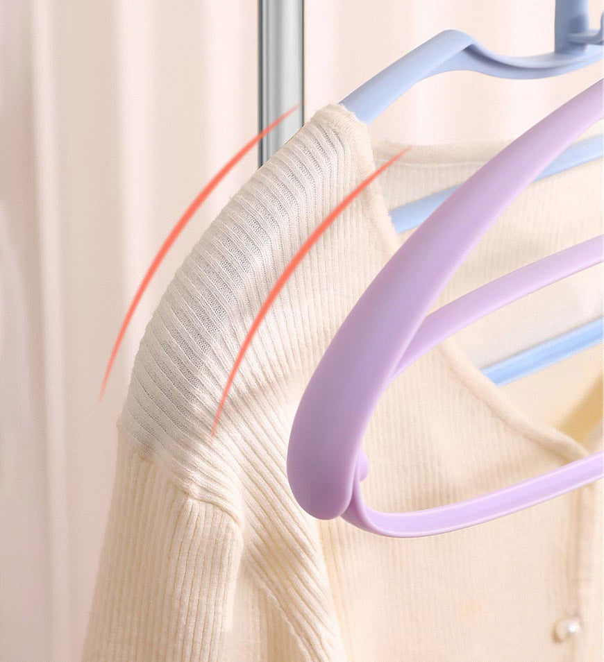 BlushBite® Colourful Light Weight Durable Non-Slip Clothes Hangers Z83