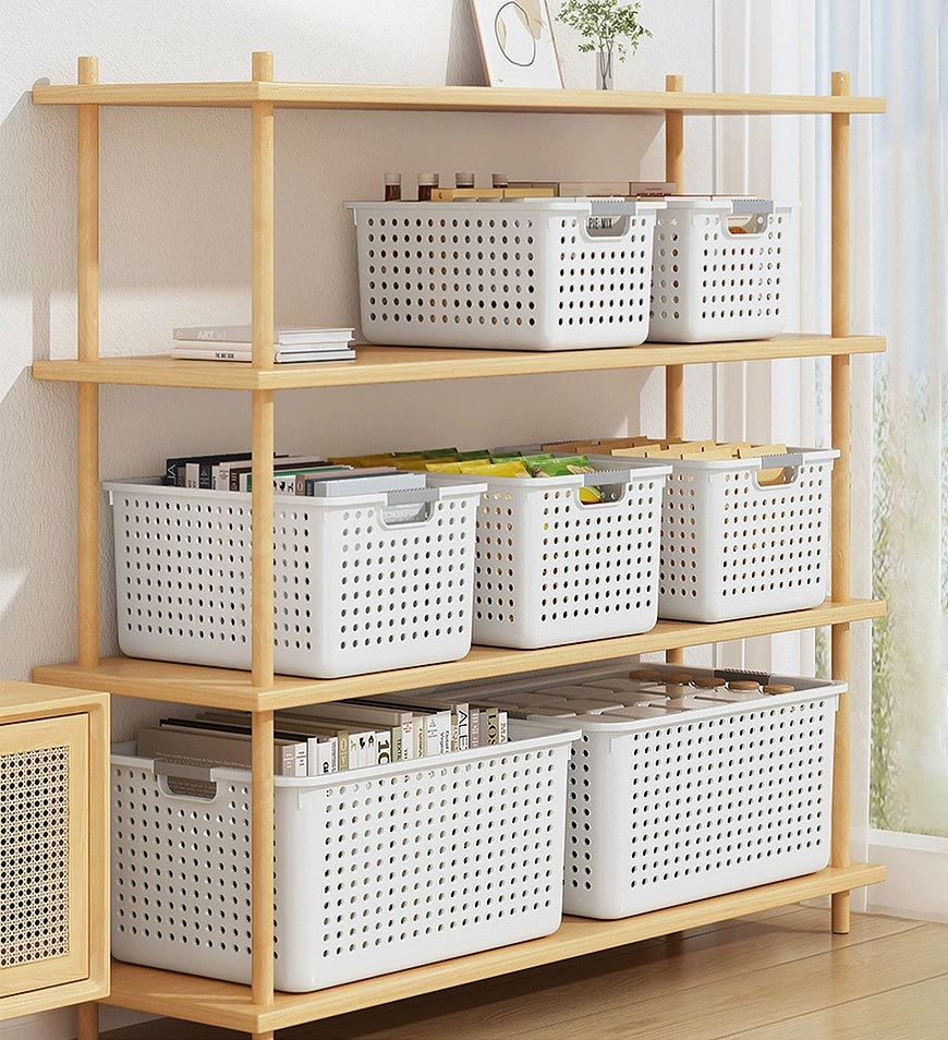 BlushBite® Set of 6 Multipurpose Bedroom Storage Basket F104
