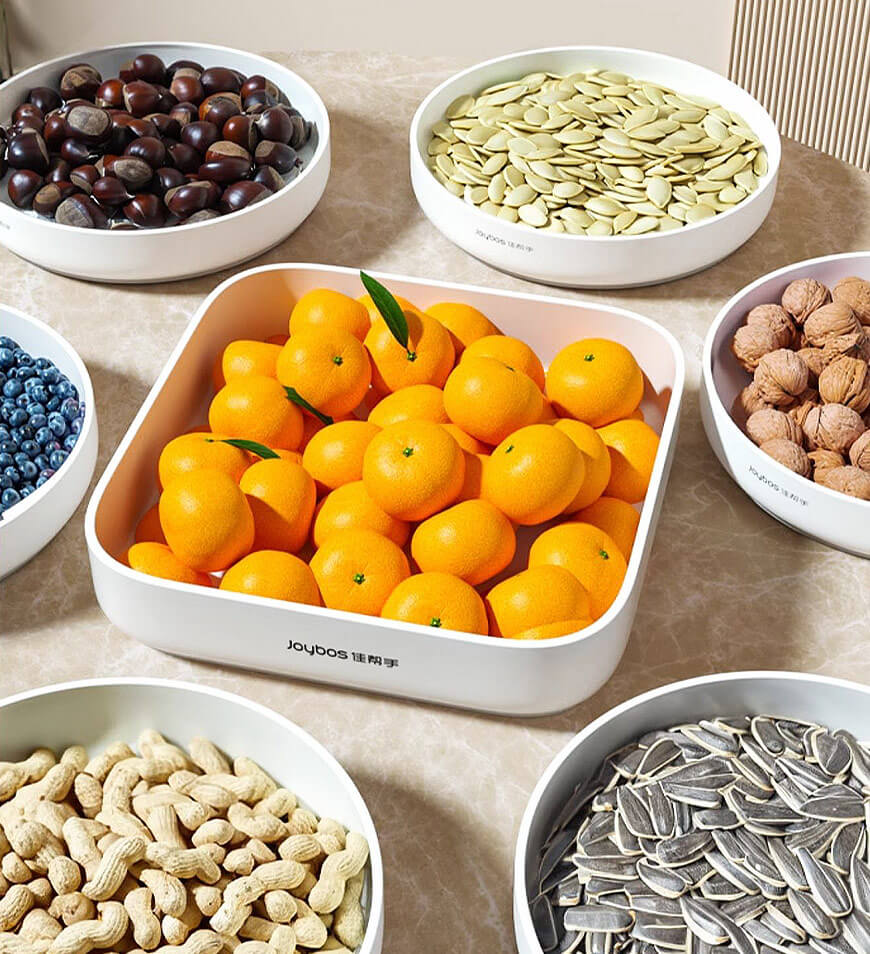 BlushBite® Snack Tray Round Rectangular Z69
