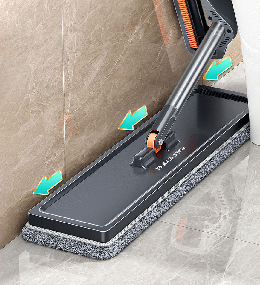 BlushBite® Hands Free Self Wringing Floor Cleaning Flat Mop Z150