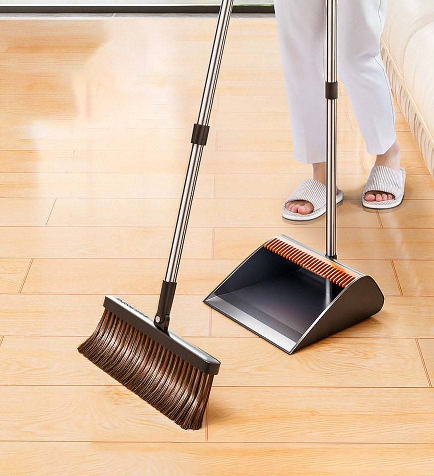 BlushBite® Upgrade Broom And Dustpan Set With Dustpan Teeth Z177