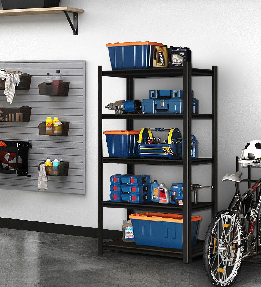 BlushBite® 5-Tier Adjustable Garage Heavy Duty Metal Industrial Shelving Shelves