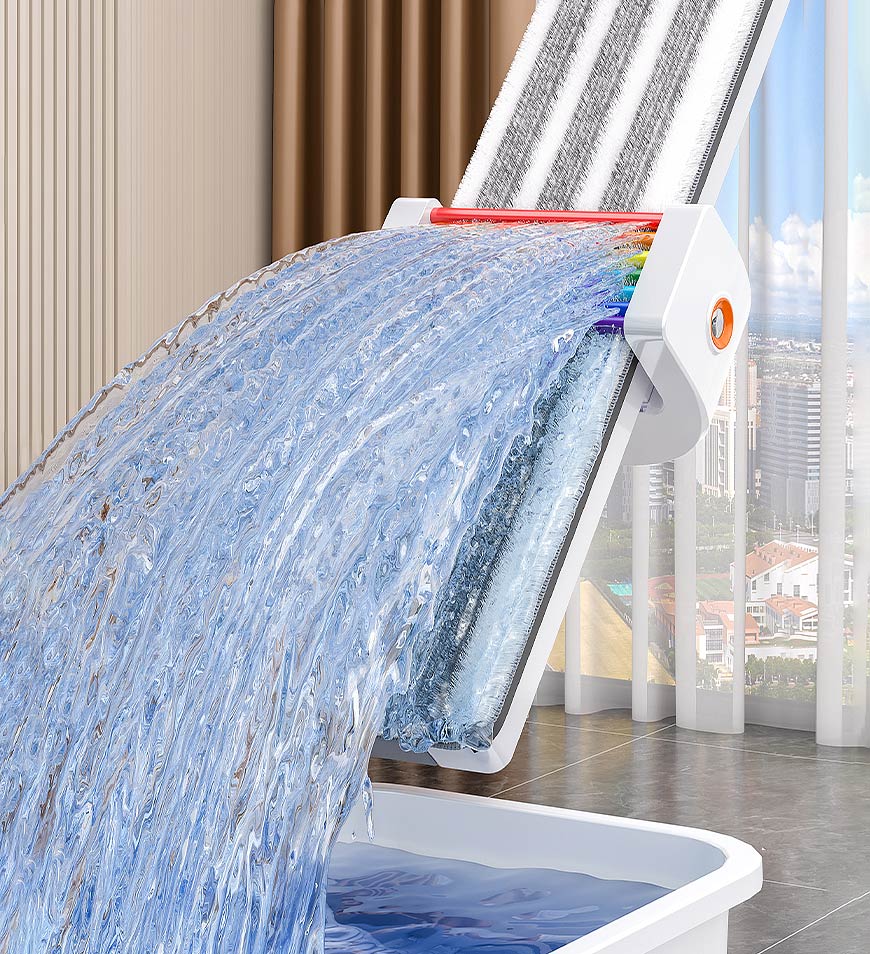 BlushBite® Adjustable Wet And Dry Floor Flat Mop With 2 Washable Pads Z44