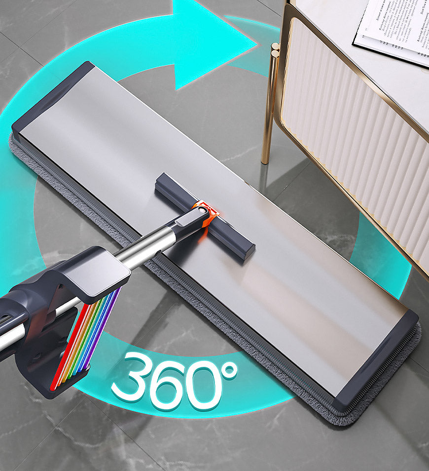BlushBite® Hands Free Aluminum Flat Mop Wet and Dry Use Z152