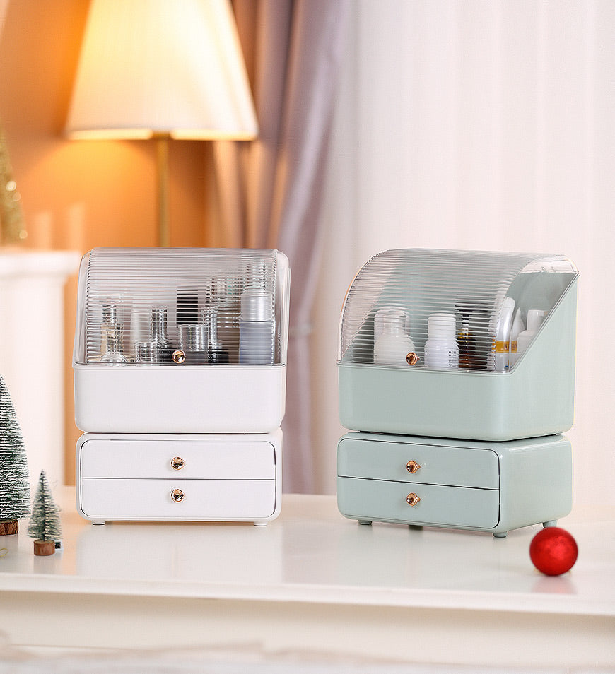 BlushBite® High Quality Large Capacity Cosmetics Storage Box with Drawer