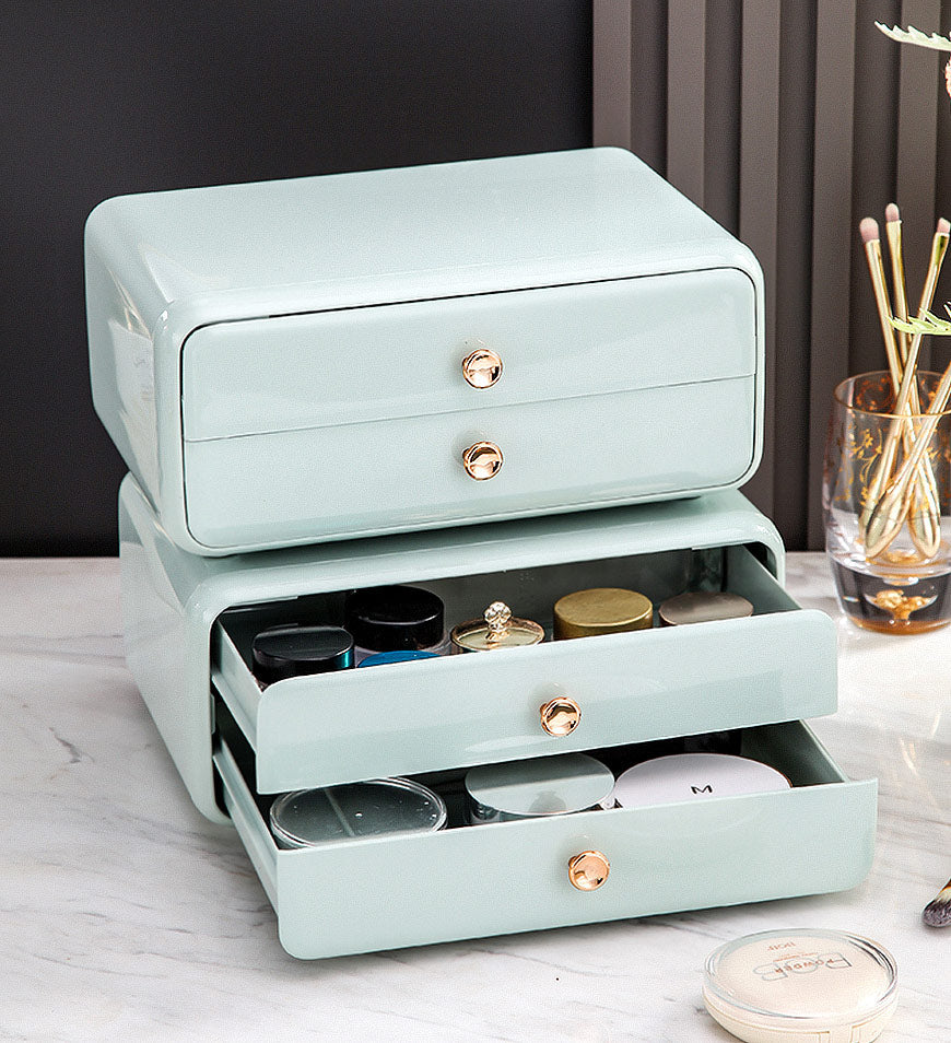 BlushBite® High Quality Large Capacity Cosmetics Storage Box with Drawer