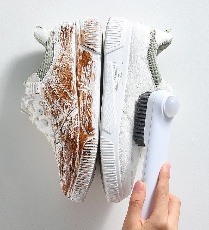 BlushBite® Multifunctional Wall Mountable Shoe Brush With Soap Dispenser Z22
