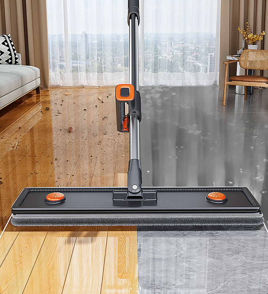 BlushBite® Household Hands Free Flat Floor Mop With Wringer Set Z99