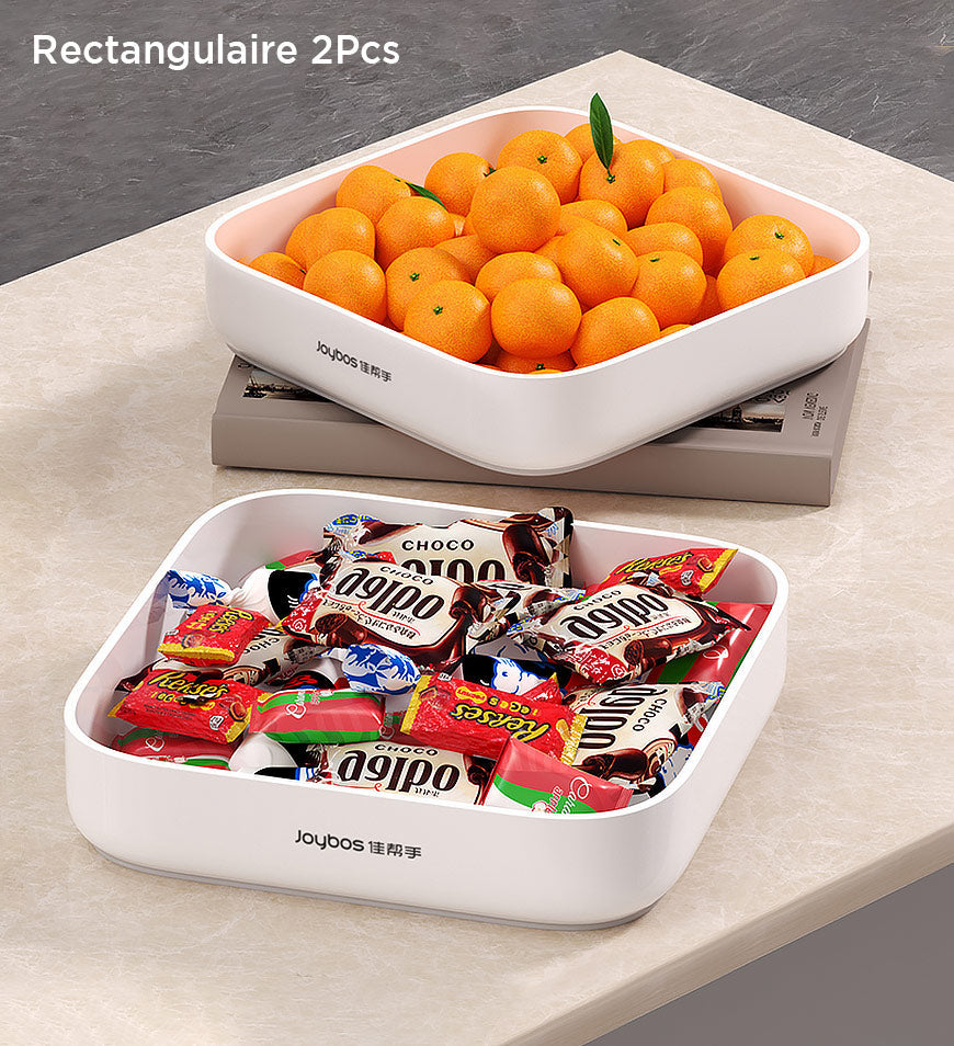 BlushBite® Snack Tray Round Rectangular Z69