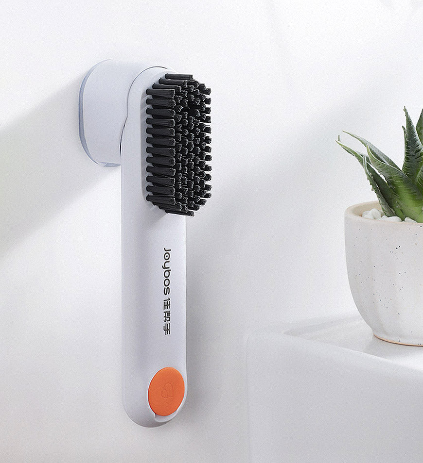 BlushBite® Multifunctional Wall Mountable Shoe Brush With Soap Dispenser Z22