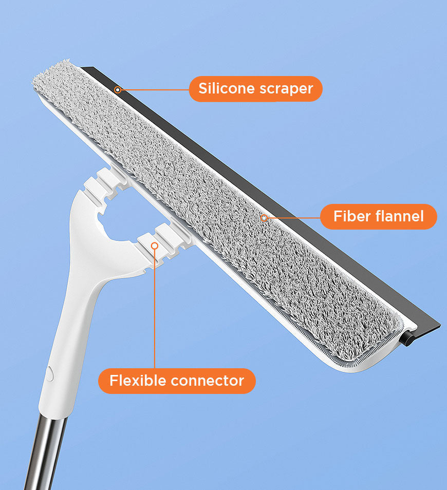 BlushBite® 2 In 1 Window Cleaning Combo Tool With 43 Inch Extension Pole Z34