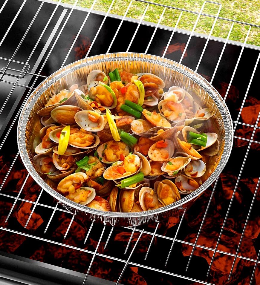 BlushBite® Round Aluminum Air Fryer Trays F53