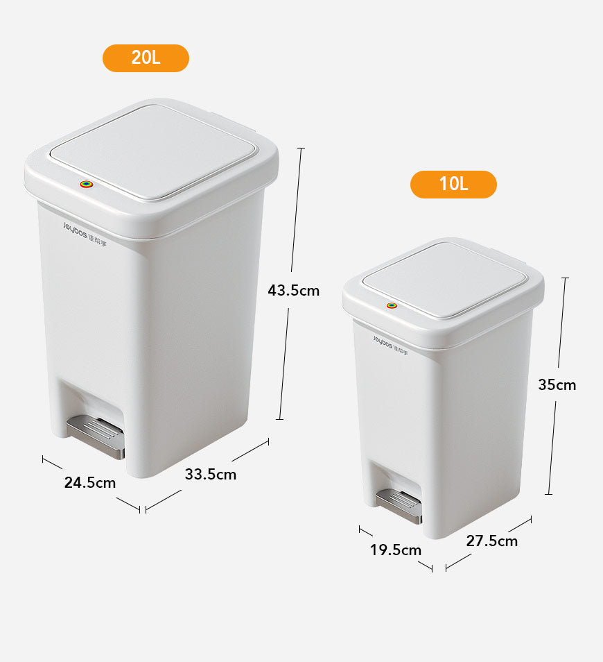 BlushBite® Two Pack Trash Can Set with Pedals Z40