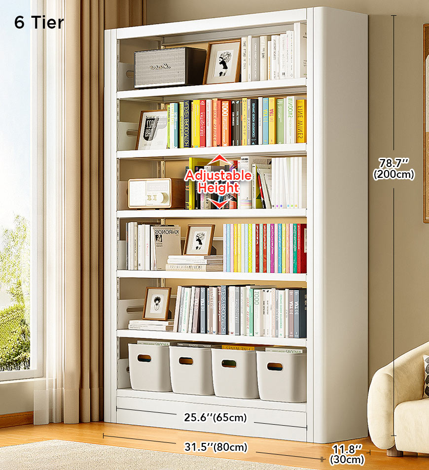BlushBite® Heavy Duty Metal Adjustable Bookshelf F214