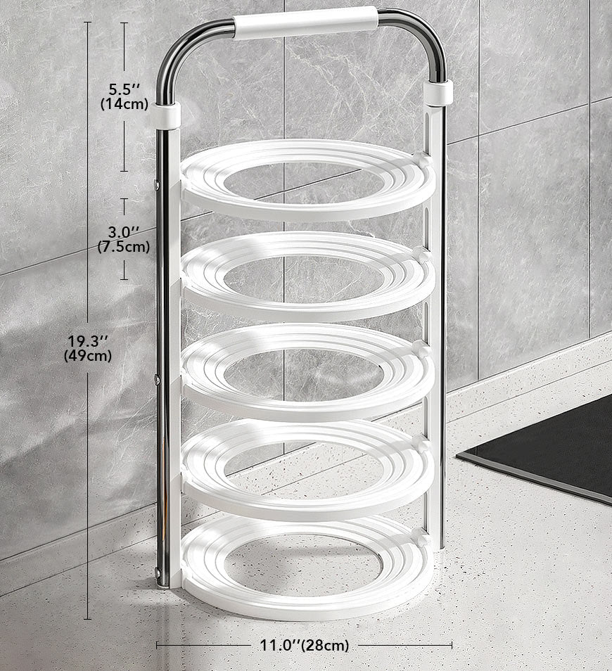 BlushBite® 5 Tier Vegetable Storage Tray Plate Rack for Kitchen Counter F76