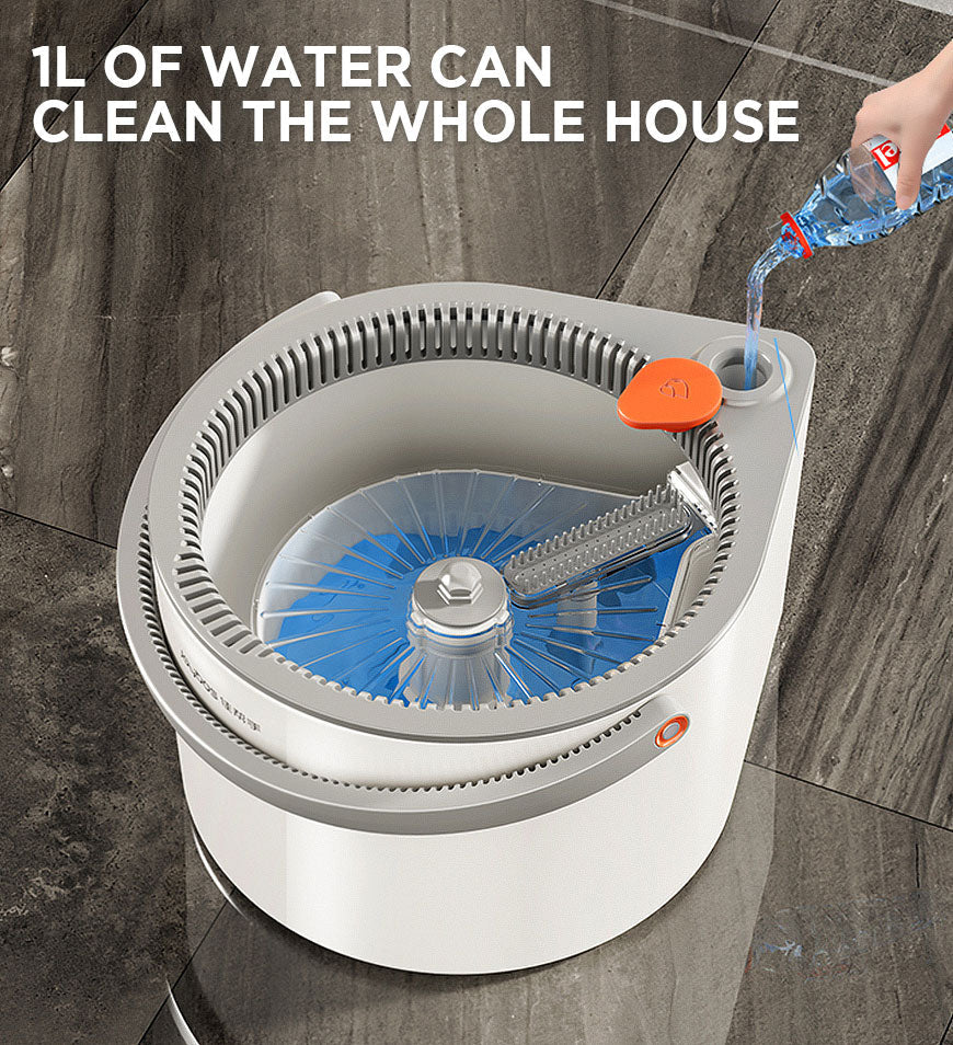 BlushBite® Easy Washing Round Spin Mop & Bucket System