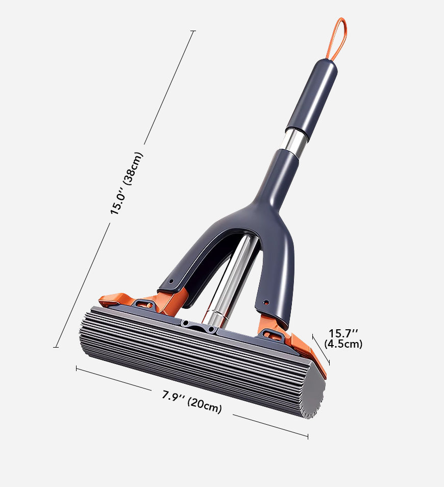 BlushBite® Wash Free Portable Self Squeeze Short Mini Mop Z65