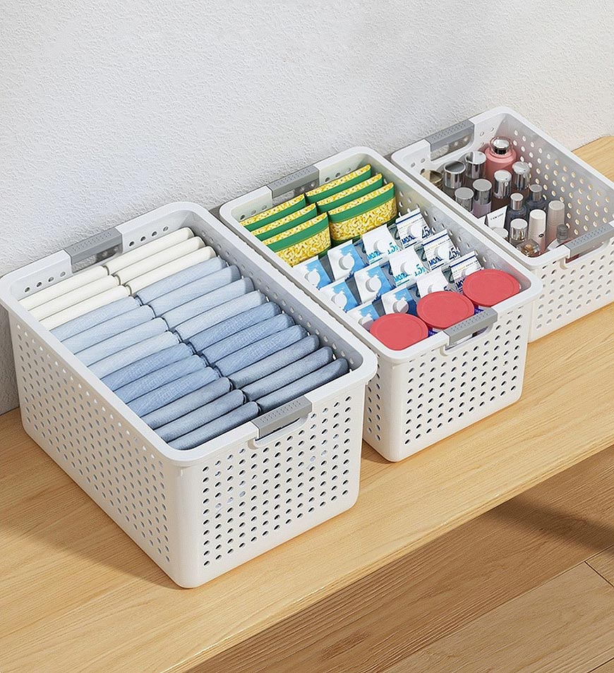 BlushBite® Set of 6 Multipurpose Bedroom Storage Basket F104
