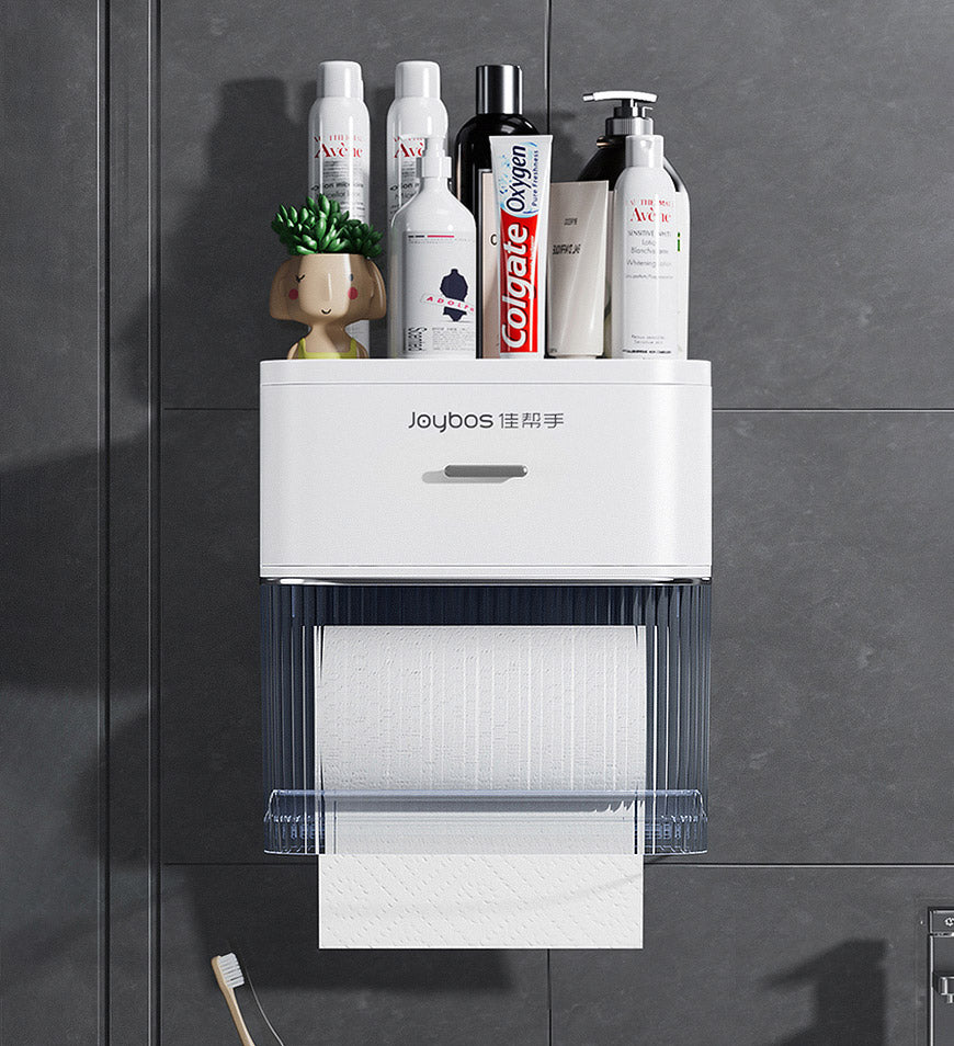 BlushBite® Toilet Paper Box with Drawer and Viewing Window Z163