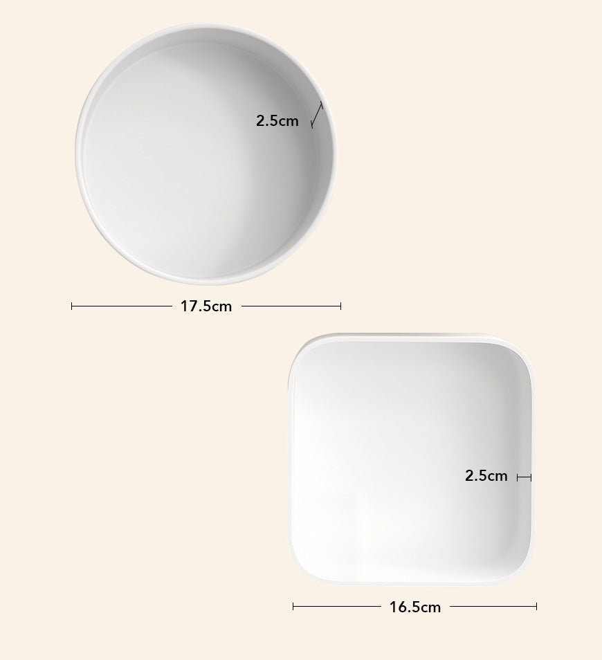 BlushBite® Snack Tray Round Rectangular Z69