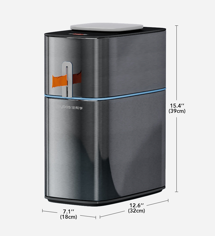 BlushBite® 4.5 GalStainless Steel Automatic Touchless Infrared Motion Sensor Trash Can