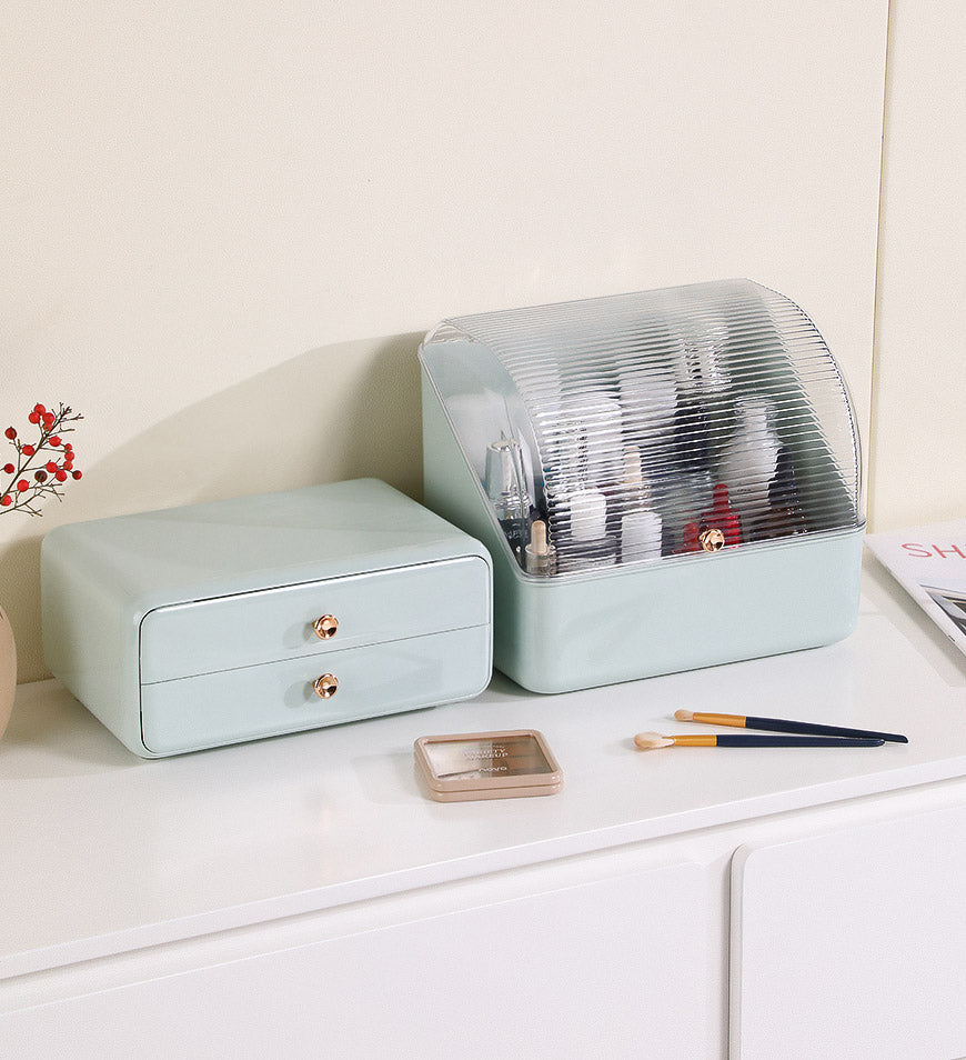 BlushBite® High Quality Large Capacity Cosmetics Storage Box with Drawer