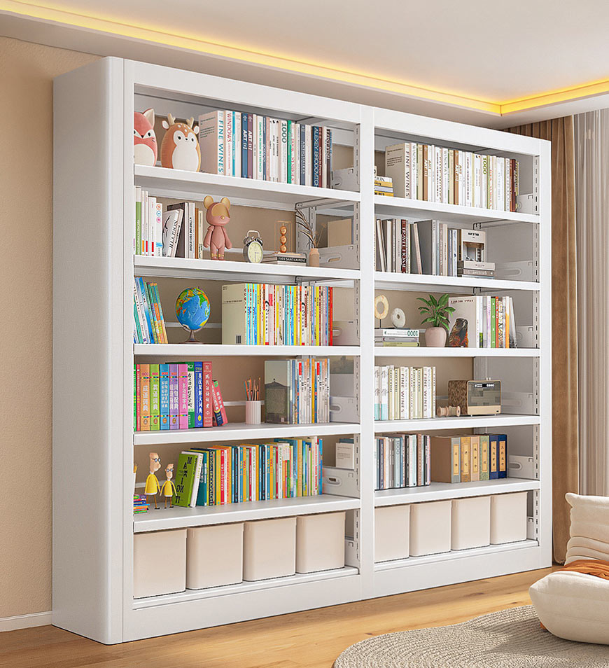 BlushBite® Heavy Duty Metal Adjustable Bookshelf F214
