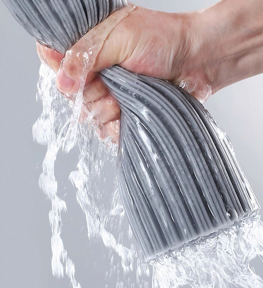 BlushBite® Ultra Absorbent Self Squeeze Hand Free Washable Sponge Mop With Bucket Z43