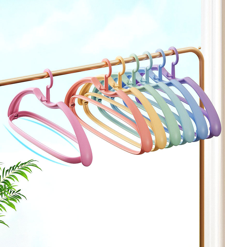 BlushBite® Colourful Light Weight Durable Non-Slip Clothes Hangers Z83