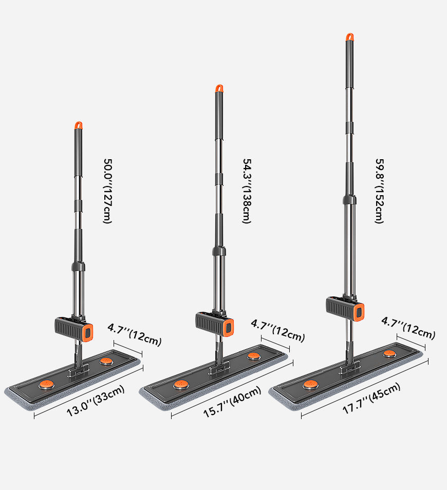 BlushBite® Flat Mop and Collapsible Bucket With Wheels Z148