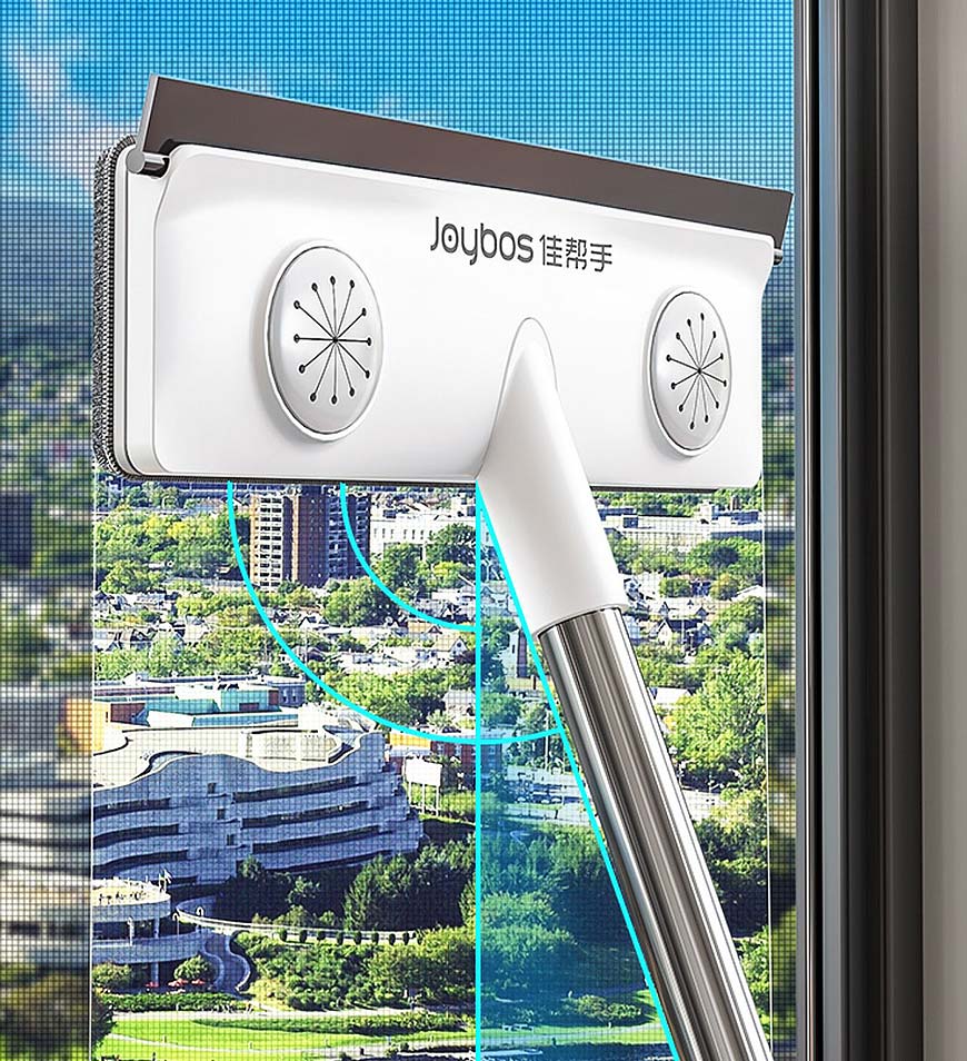 BlushBite® All Purpose Screen Window Cleaner Brush with Scraper Z134